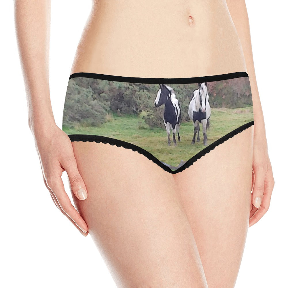 horses Women's All Over Print Classic Briefs (Model L13)