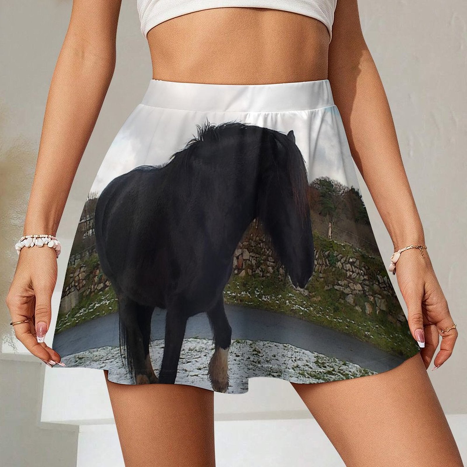 horse Women's Skater Skirt