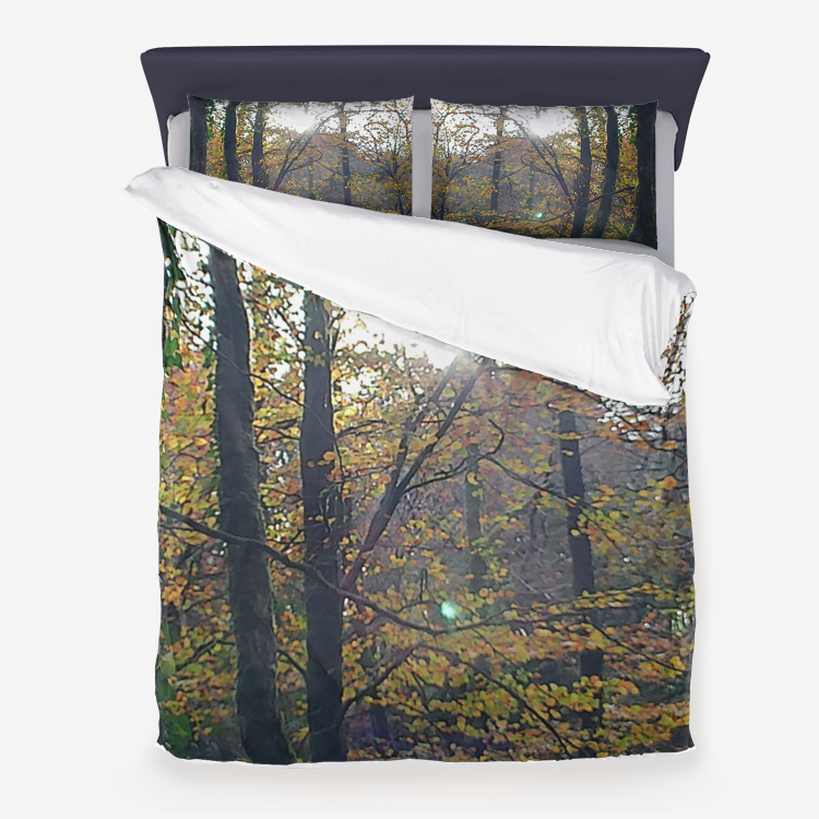 forest of love Microfiber Duvet Cover