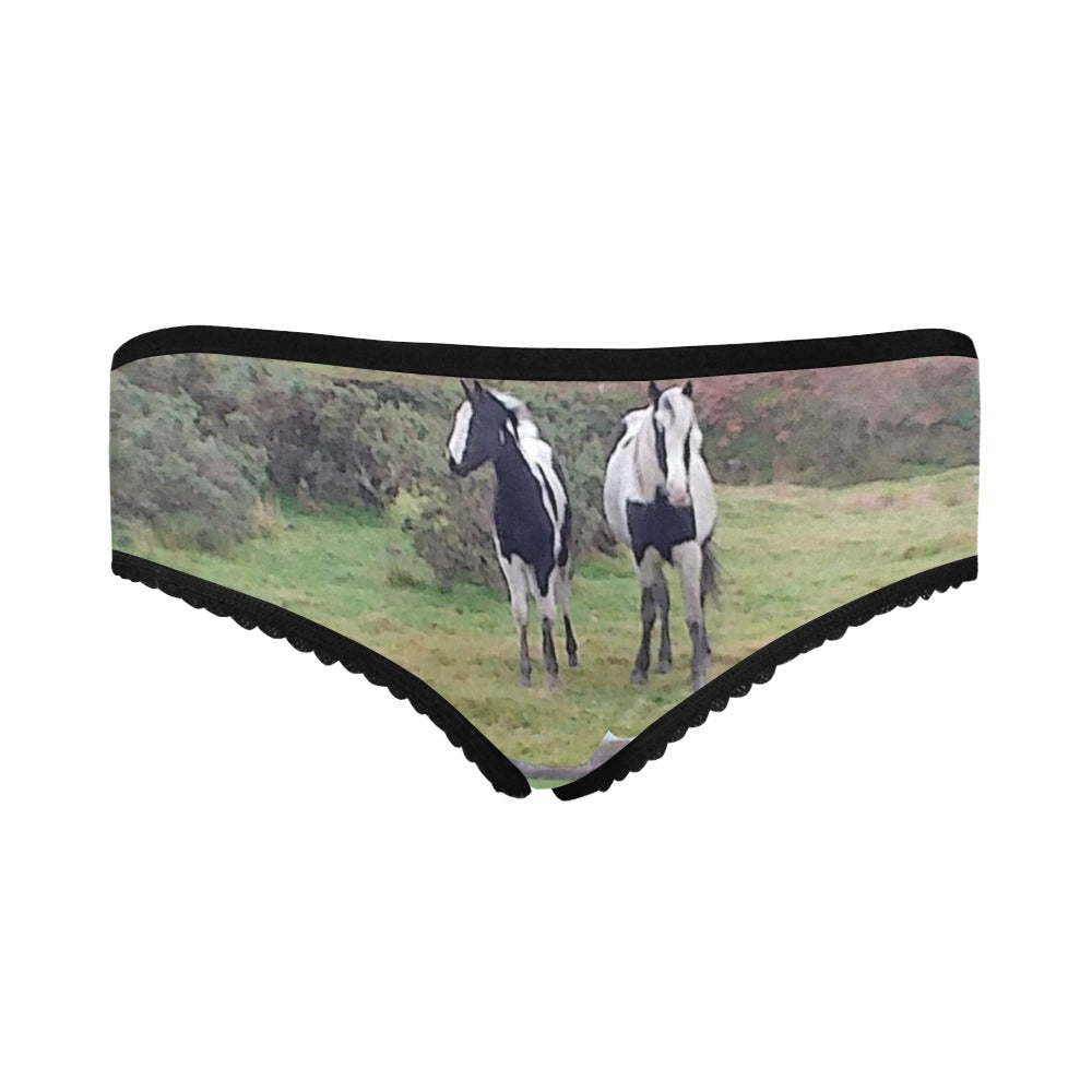 horses Women's All Over Print Classic Briefs (Model L13)