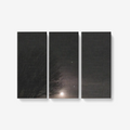 supermoon with stars 3 Piece Canvas Wall Art for Living Room - Framed Ready to Hang 3x8"x18"
