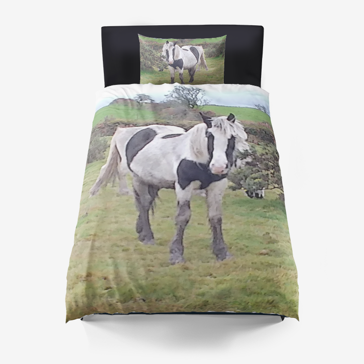 horse Microfiber Duvet Cover set