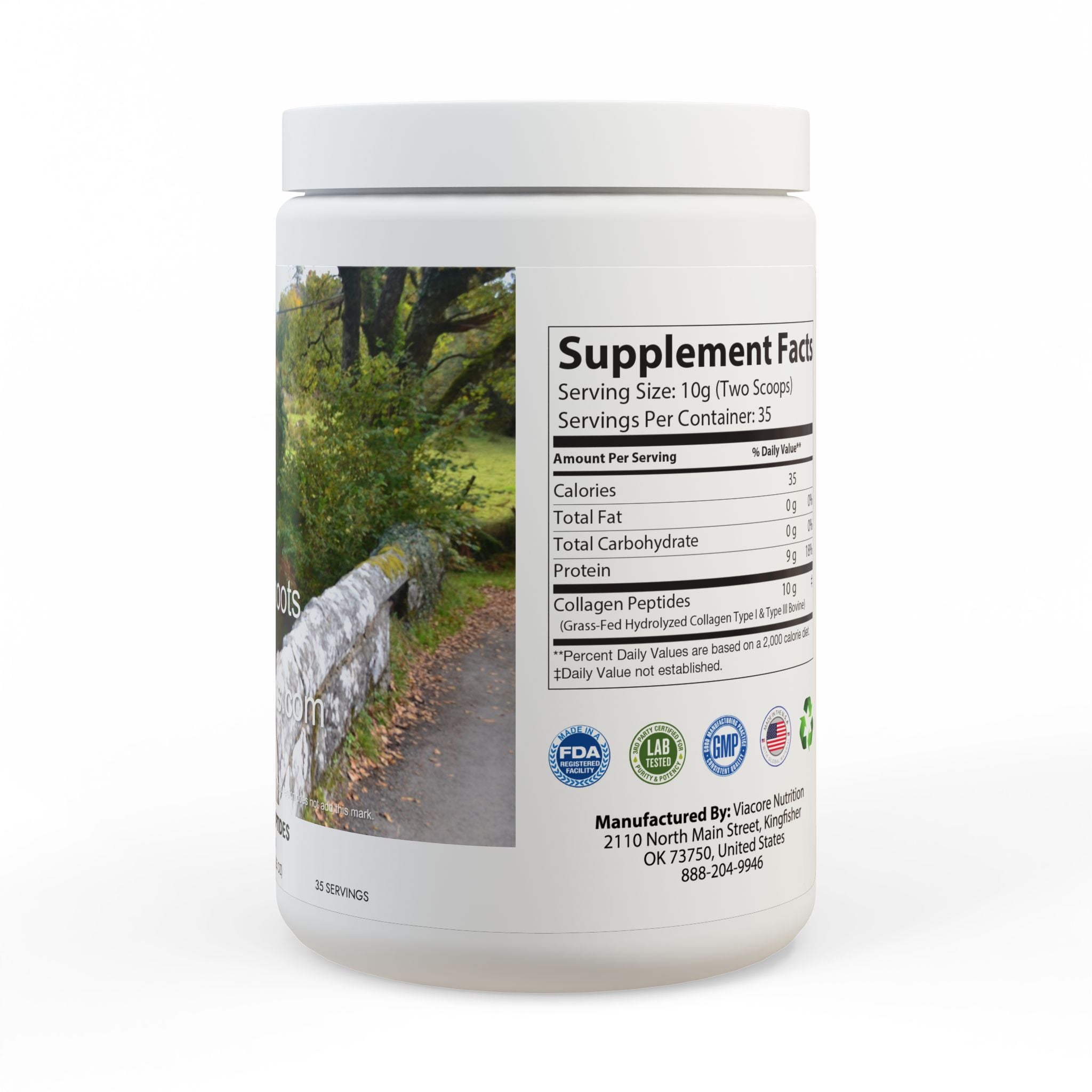 Collagen Peptides Type I & III Supplement (350g, 12.3oz)