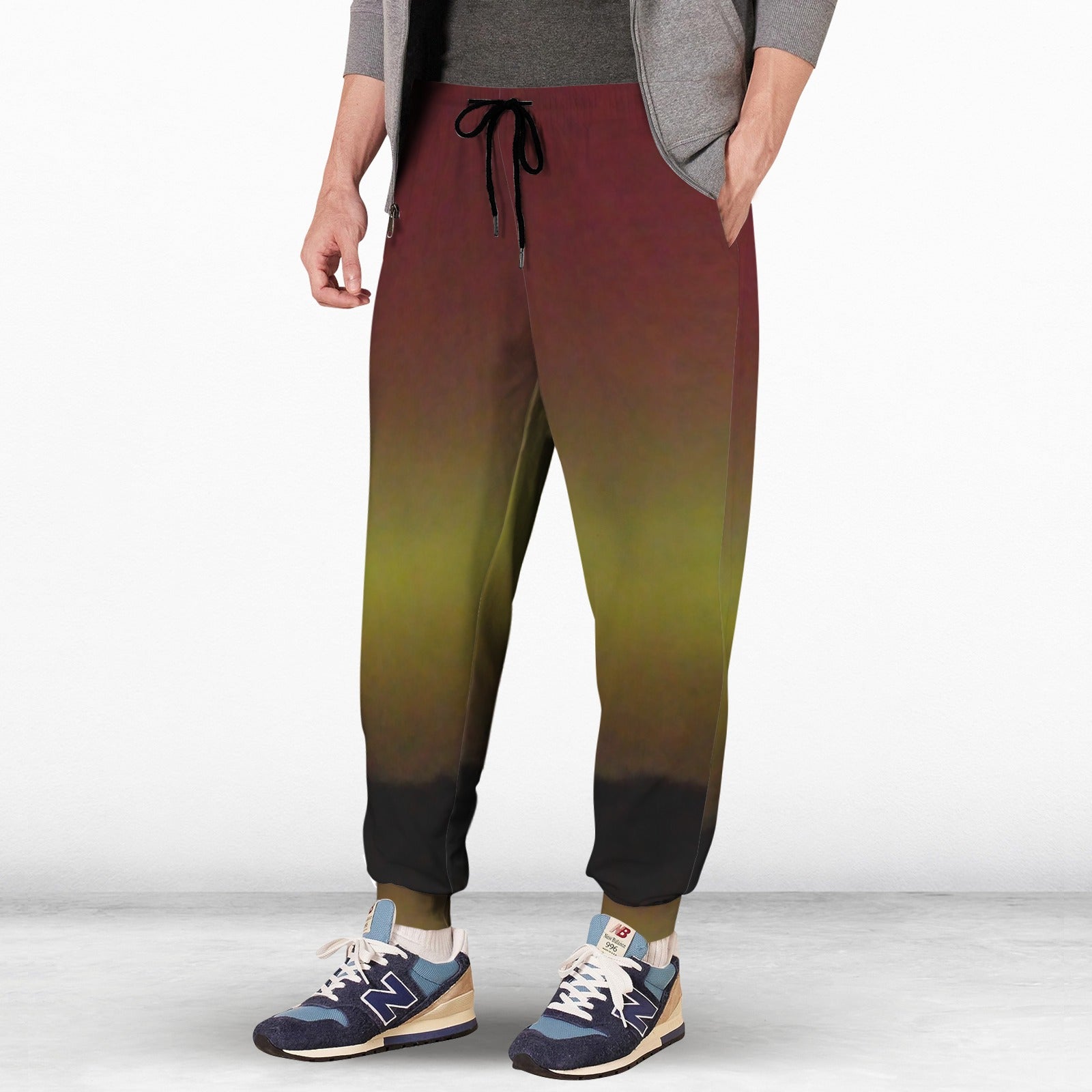 the northren lights cornwall Men's Fleece Casual Sweatpants (Model L79)