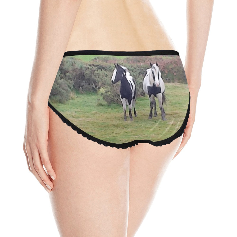 horses Women's All Over Print Classic Briefs (Model L13)