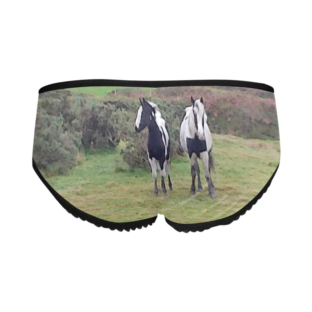 horses Women's All Over Print Classic Briefs (Model L13)