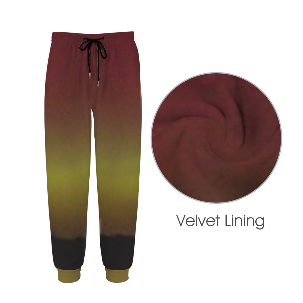 the northren lights cornwall Men's Fleece Casual Sweatpants (Model L79)