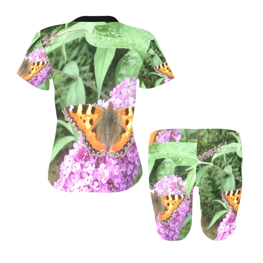 butterfly Women's Short Yoga Set