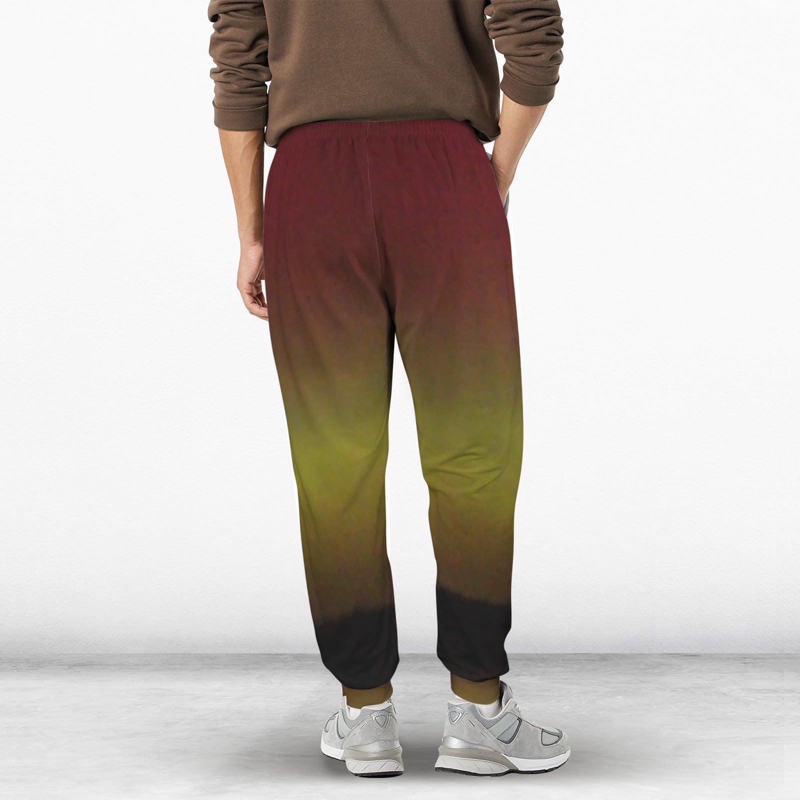 the northren lights cornwall Men's Fleece Casual Sweatpants (Model L79)