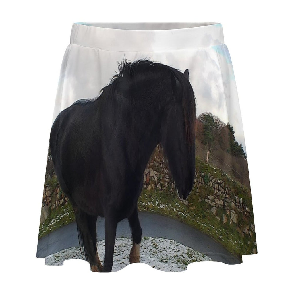 horse Women's Skater Skirt