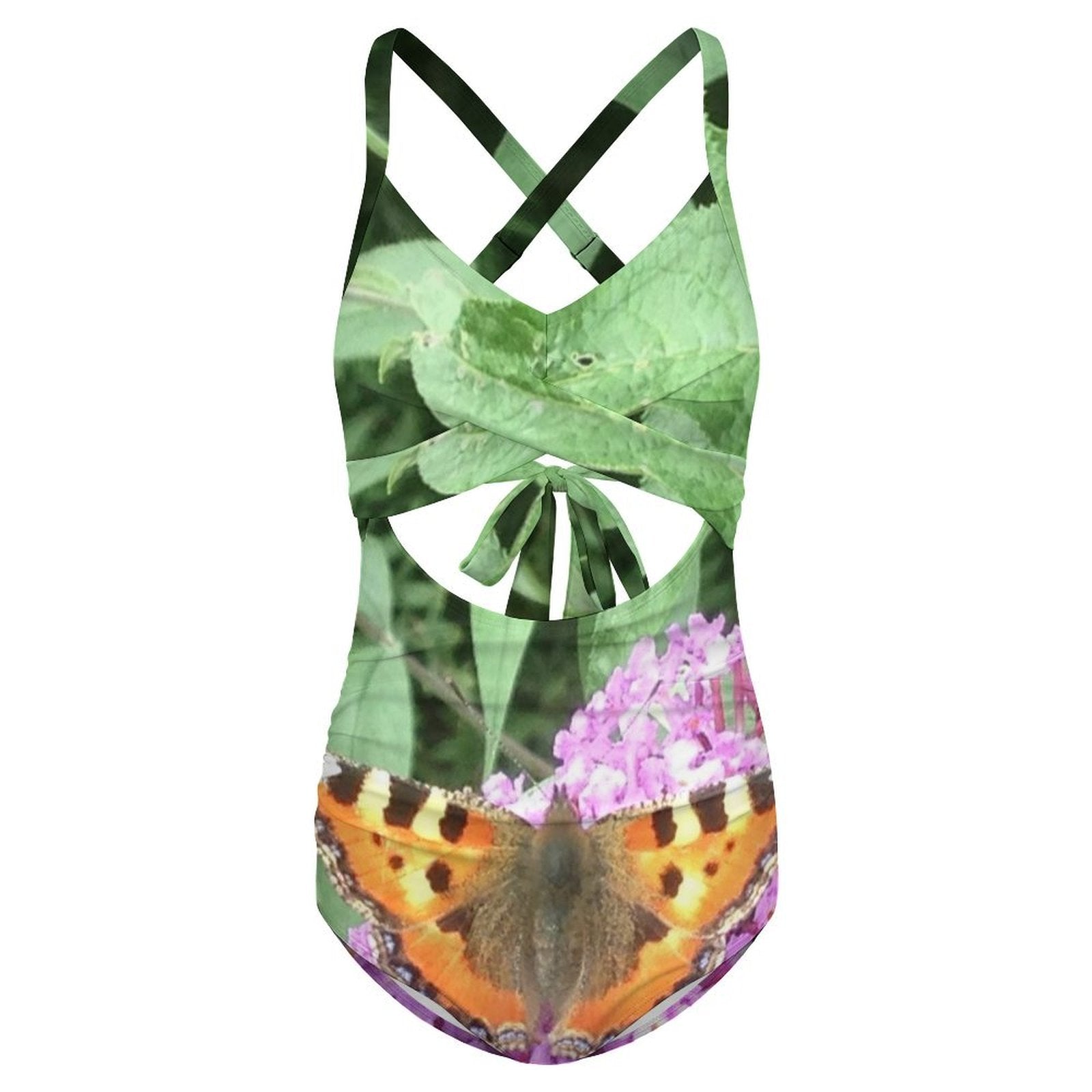 butterfly Women's Twist Front Tie Back Swimsuit