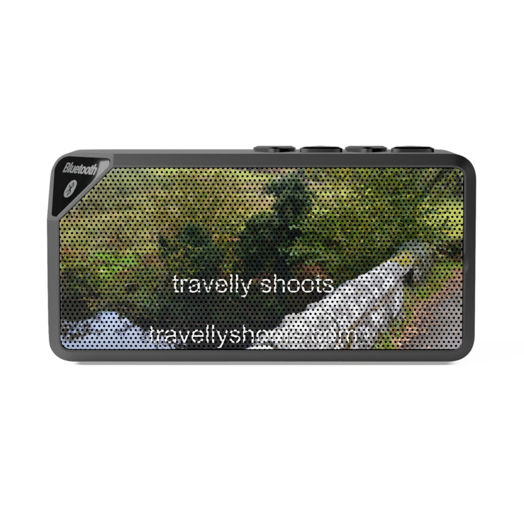 Bluetooth Speaker — Custom Nature Print ("travely shoots")