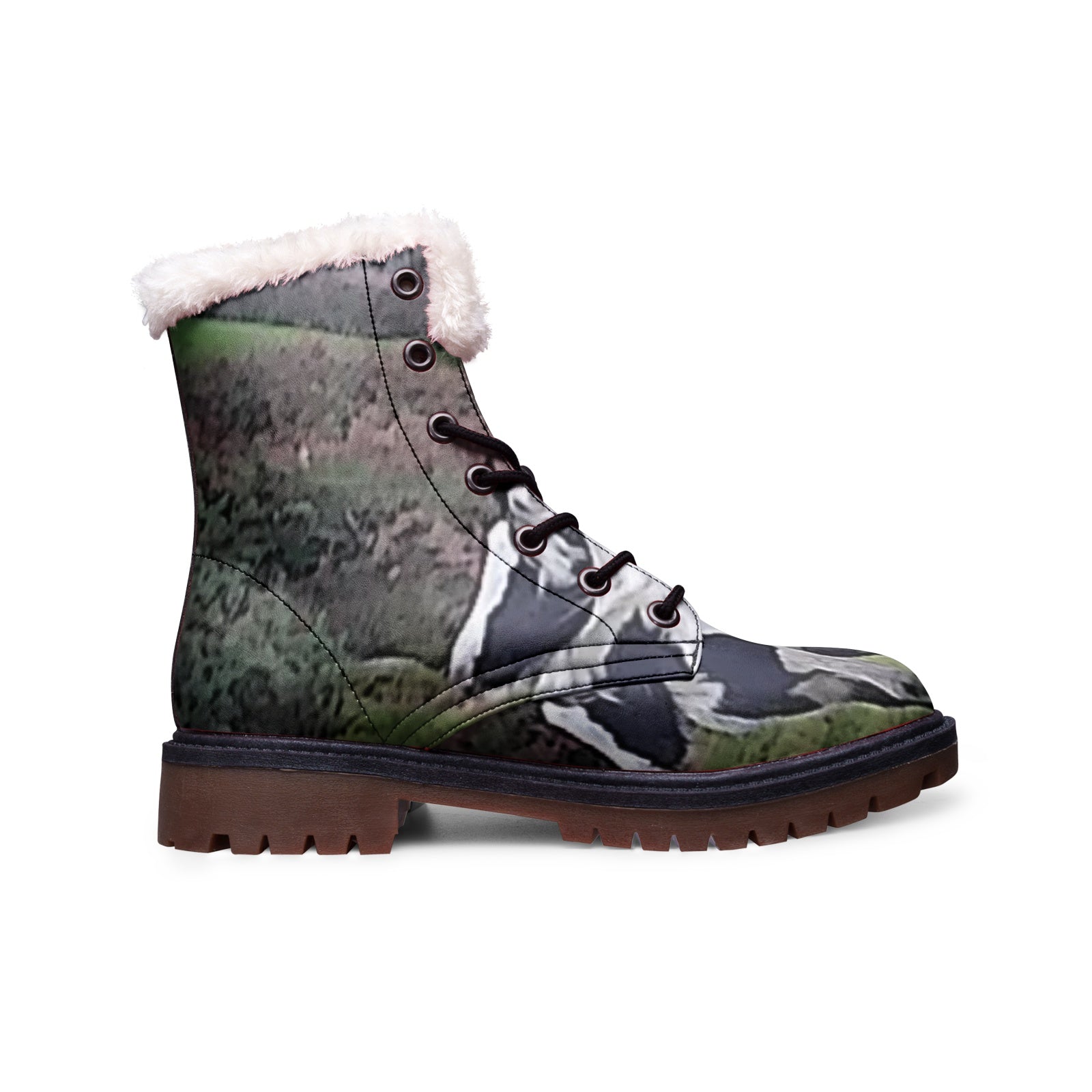 horses Unisex Lace Up Winter Boots Fashion Comfort Chukka Boots