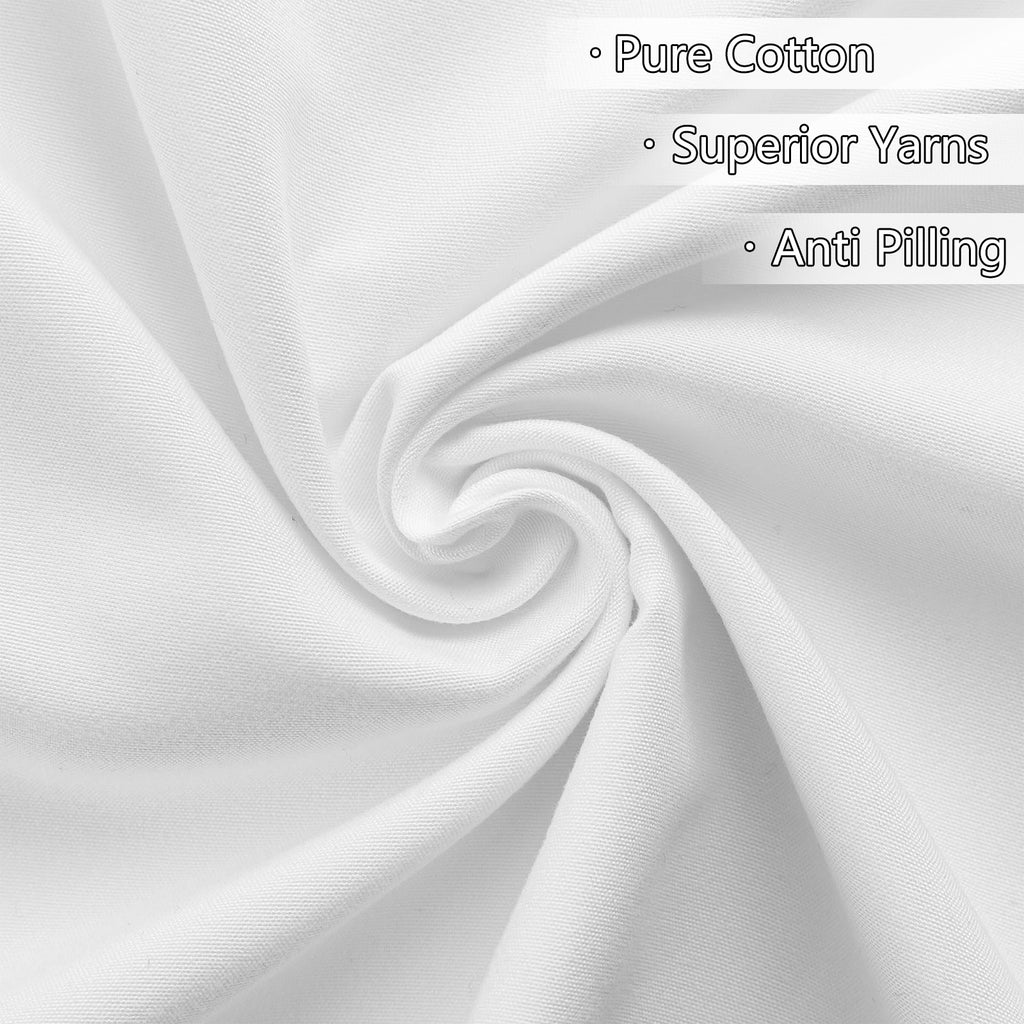 swan and birds in cornwall 4-Piece Bedding Set with Blank Fitted Sheet 82.7x82.7inch