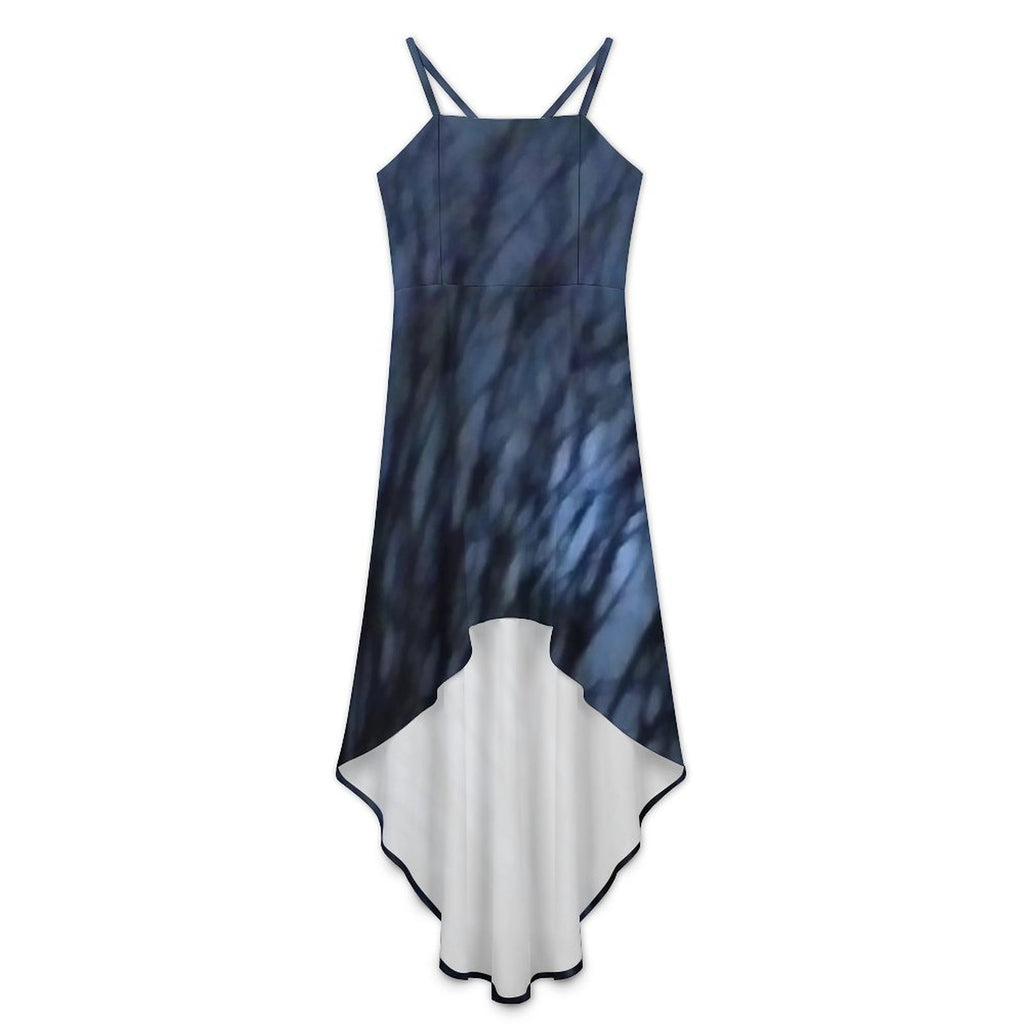 supermoon Women's High-Low Spaghetti Strap Dress