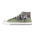 horses High Top Canvas Shoes for Kid (Model 017)