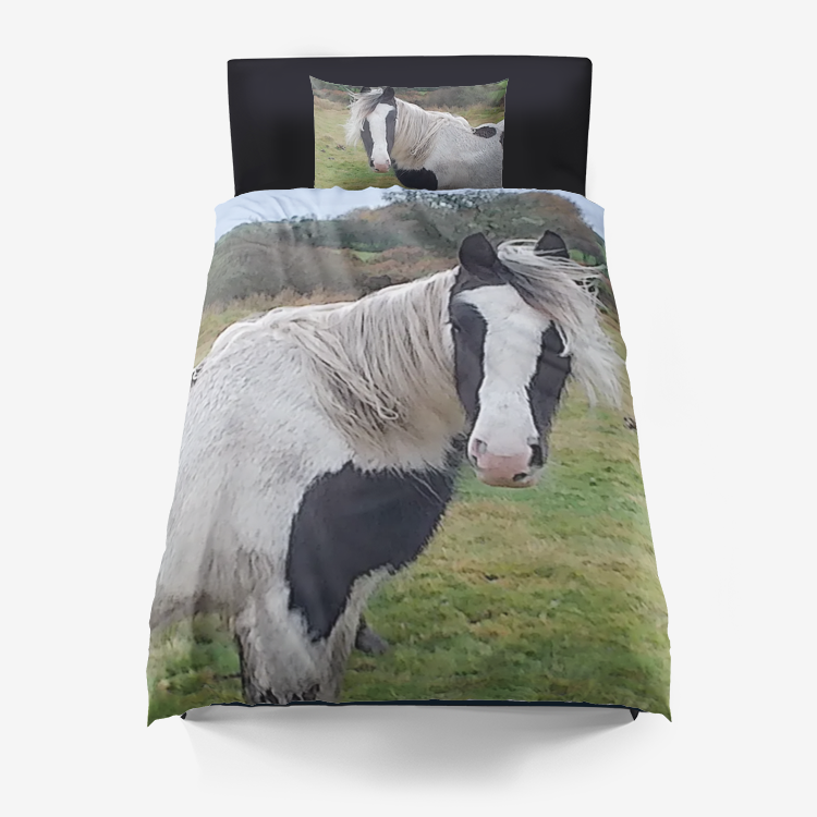 horse Microfiber Duvet Cover set