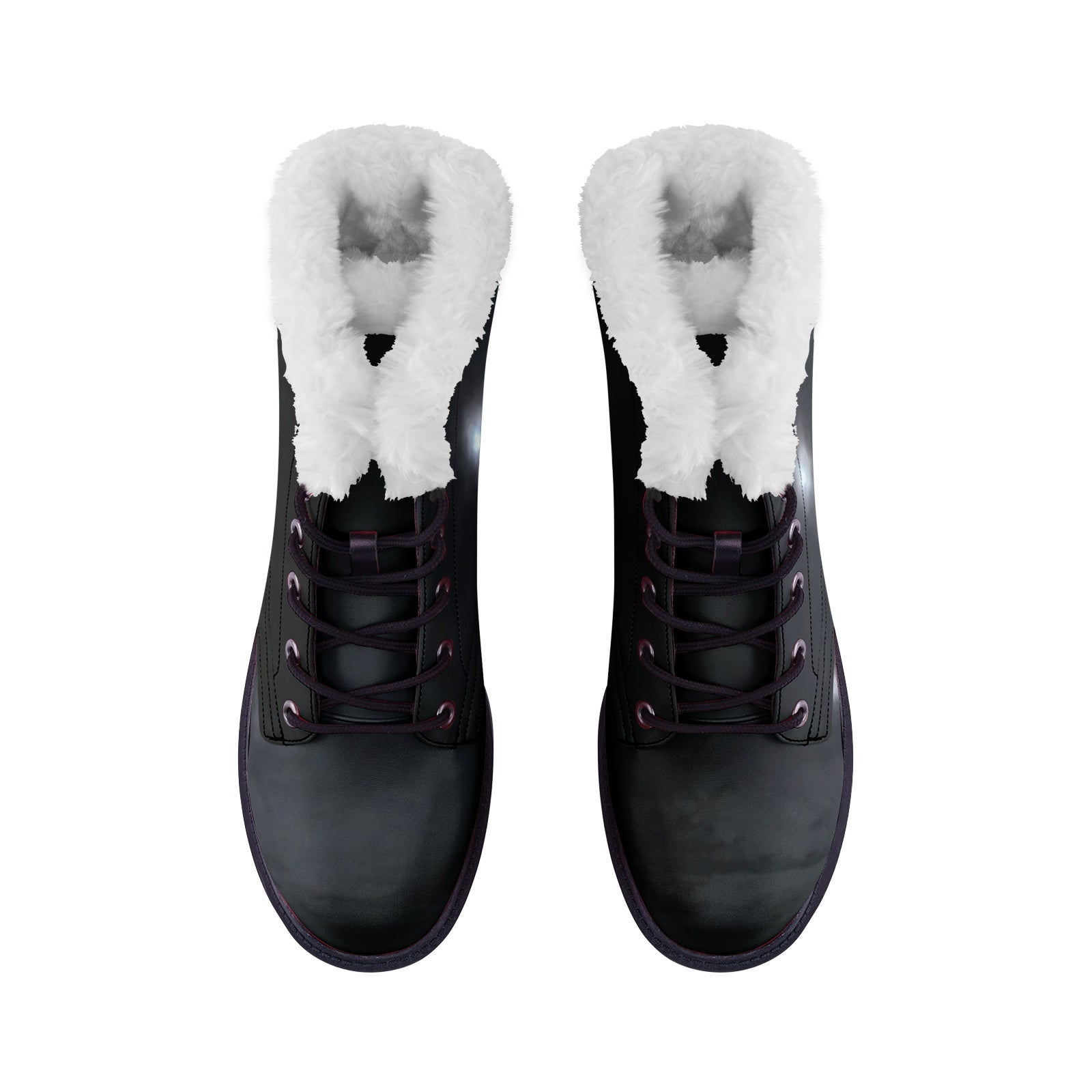 fully moon Unisex Lace Up Winter Boots Fashion Comfort Chukka Boots