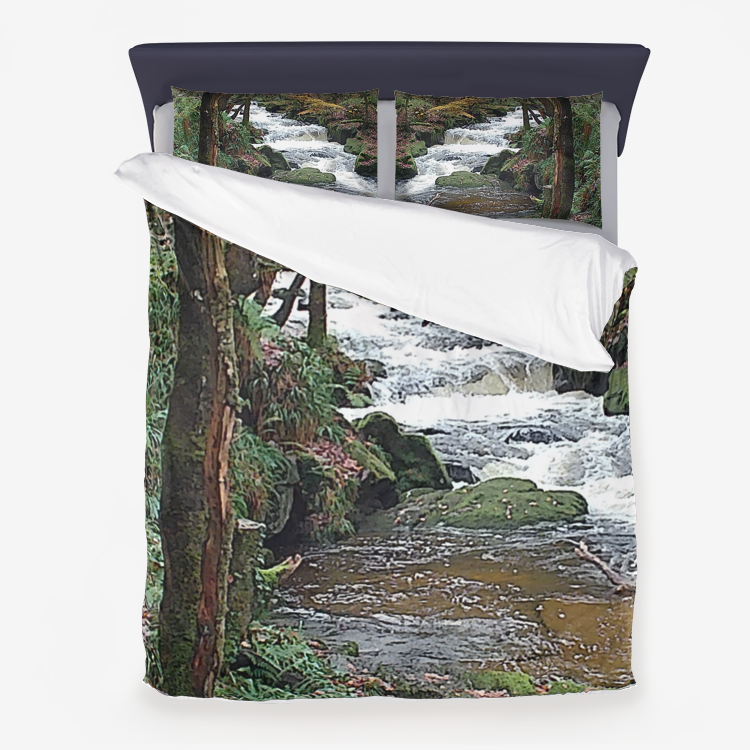 waterfall Microfiber Duvet Cover set