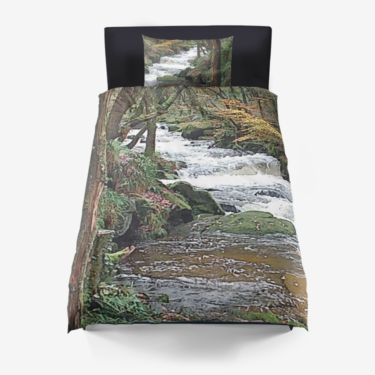 waterfall Microfiber Duvet Cover set