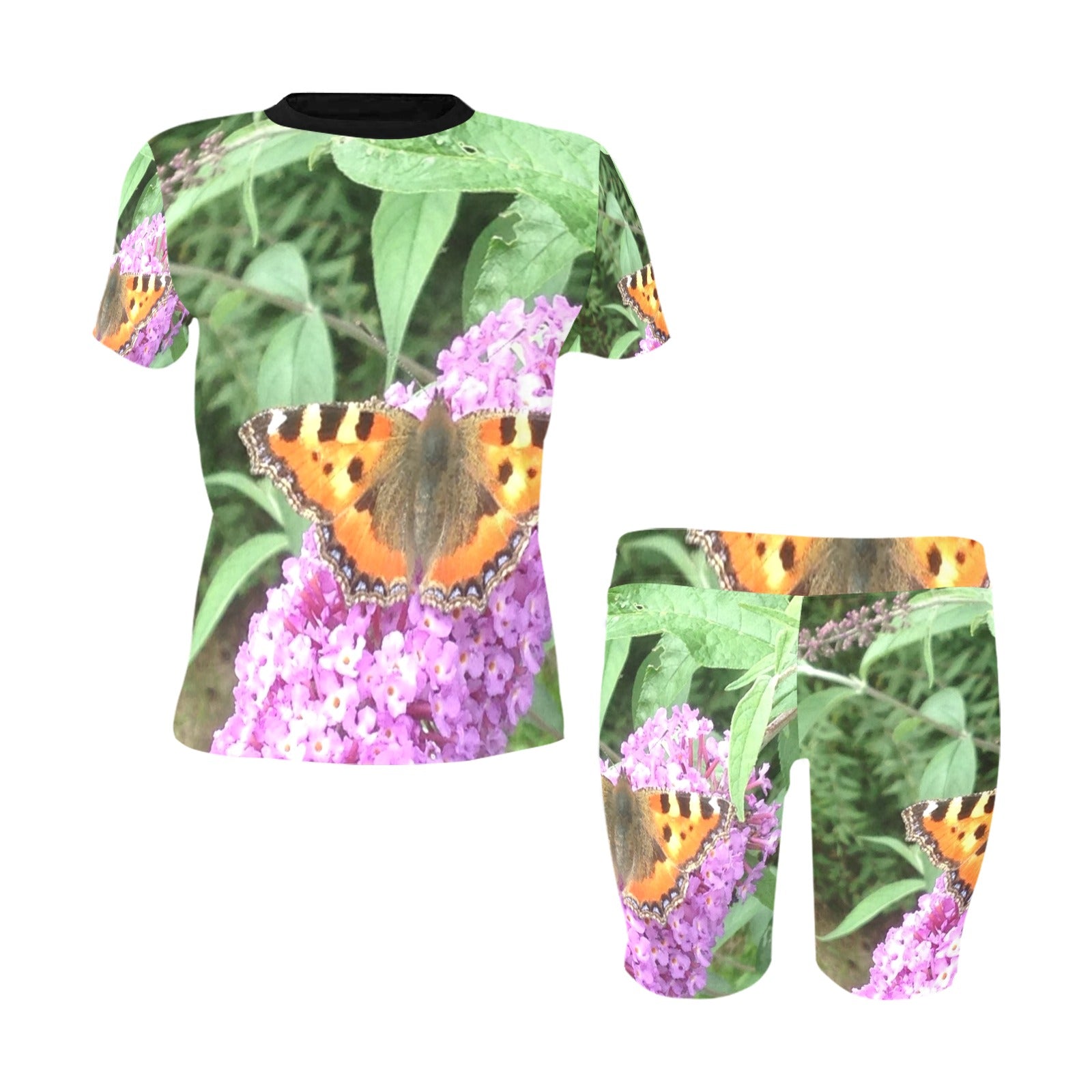butterfly Women's Short Yoga Set