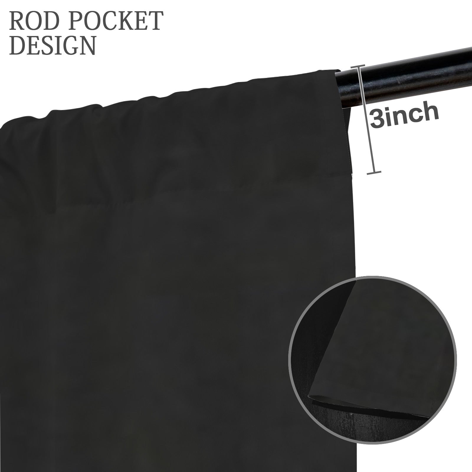 supermoon Floor-To-Ceiling Curtain 52x84inch