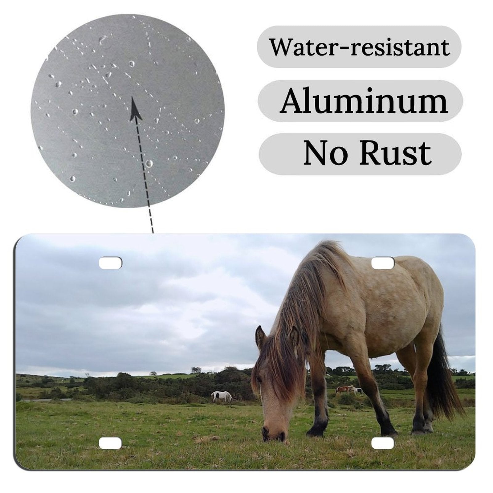 horse License plate 15 x 30 License Plate